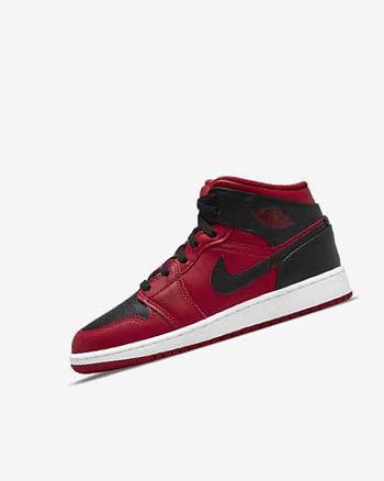Nike Air Jordan 1 Mid Rojos Blancos Negros | MX 5400